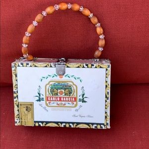 Tropical cigar box purse